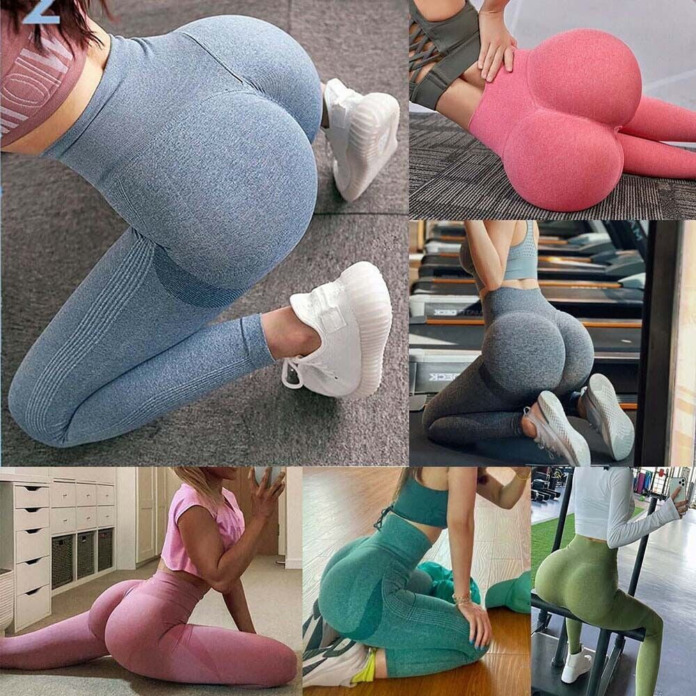 Women Anti-Cellulite Yoga Pants Push up Tik Tok Leggings Bum Butt Lift Sport Gym