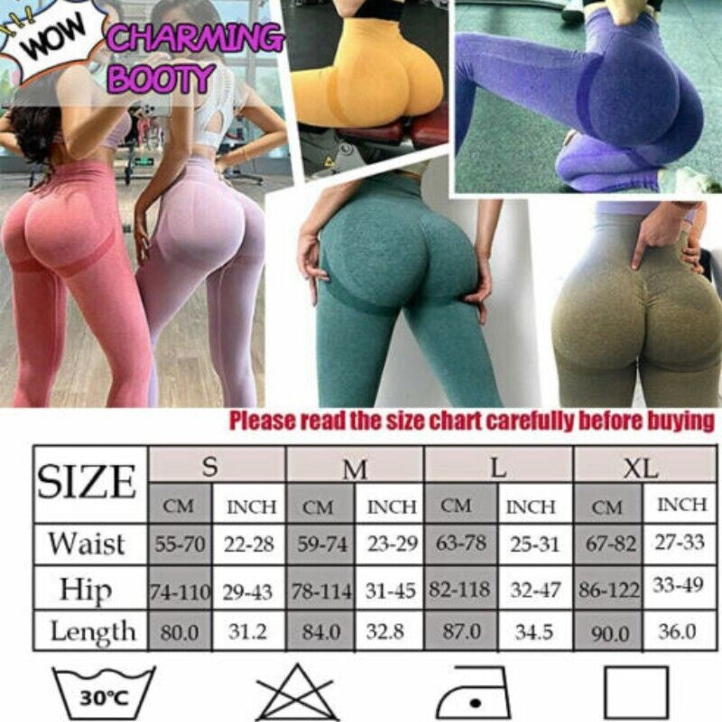 Women Anti-Cellulite Yoga Pants Push up Tik Tok Leggings Bum Butt Lift Sport Gym