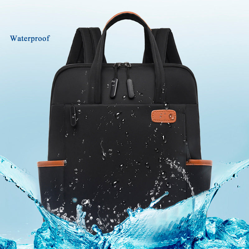 Waterproof Women Business Backpack Fashion Oxford Student School Backpacks 13.4 Inch Laptop Bag Casual Travel Rucksack Mochila