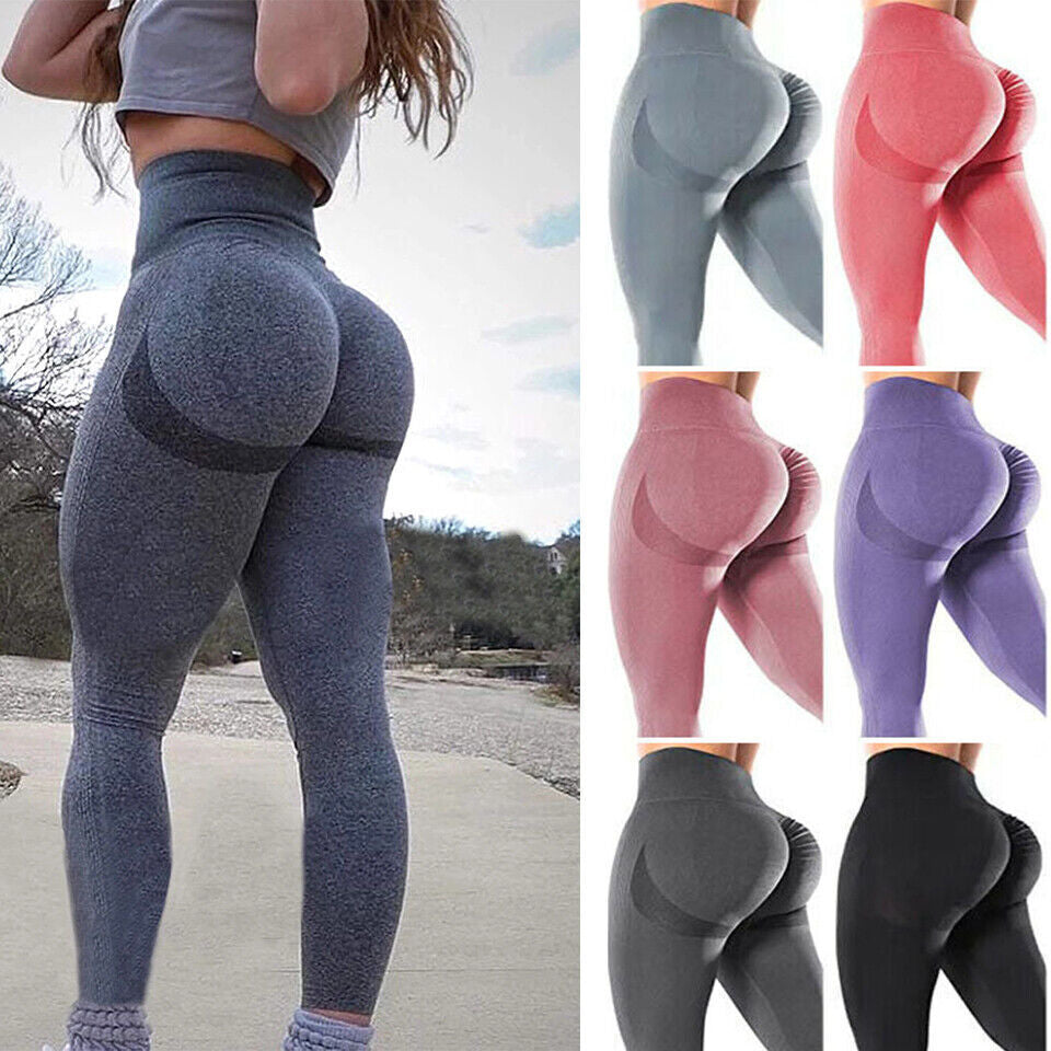 Women Anti-Cellulite Yoga Pants Push up Tik Tok Leggings Bum Butt Lift Sport Gym